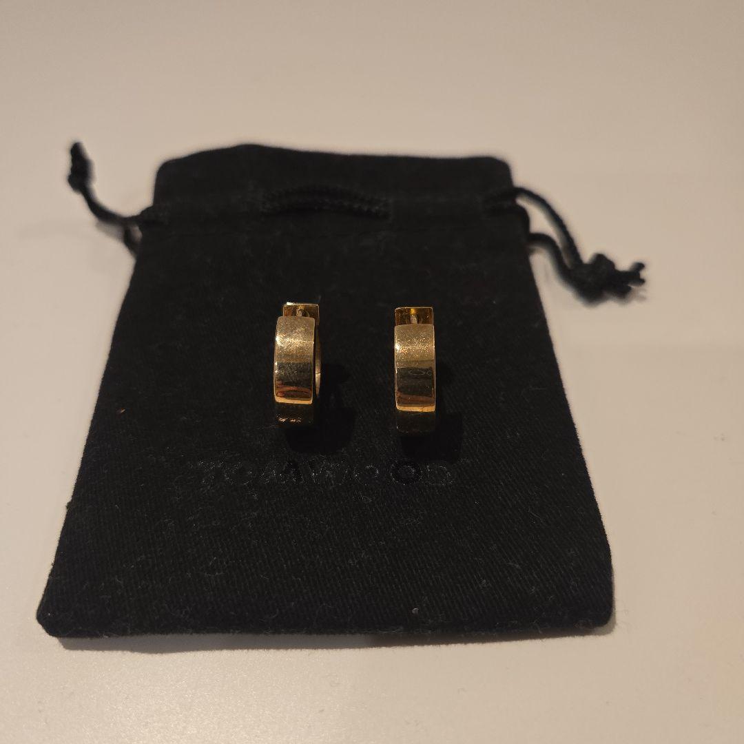 TOMWOOD ゴールドフープピアス