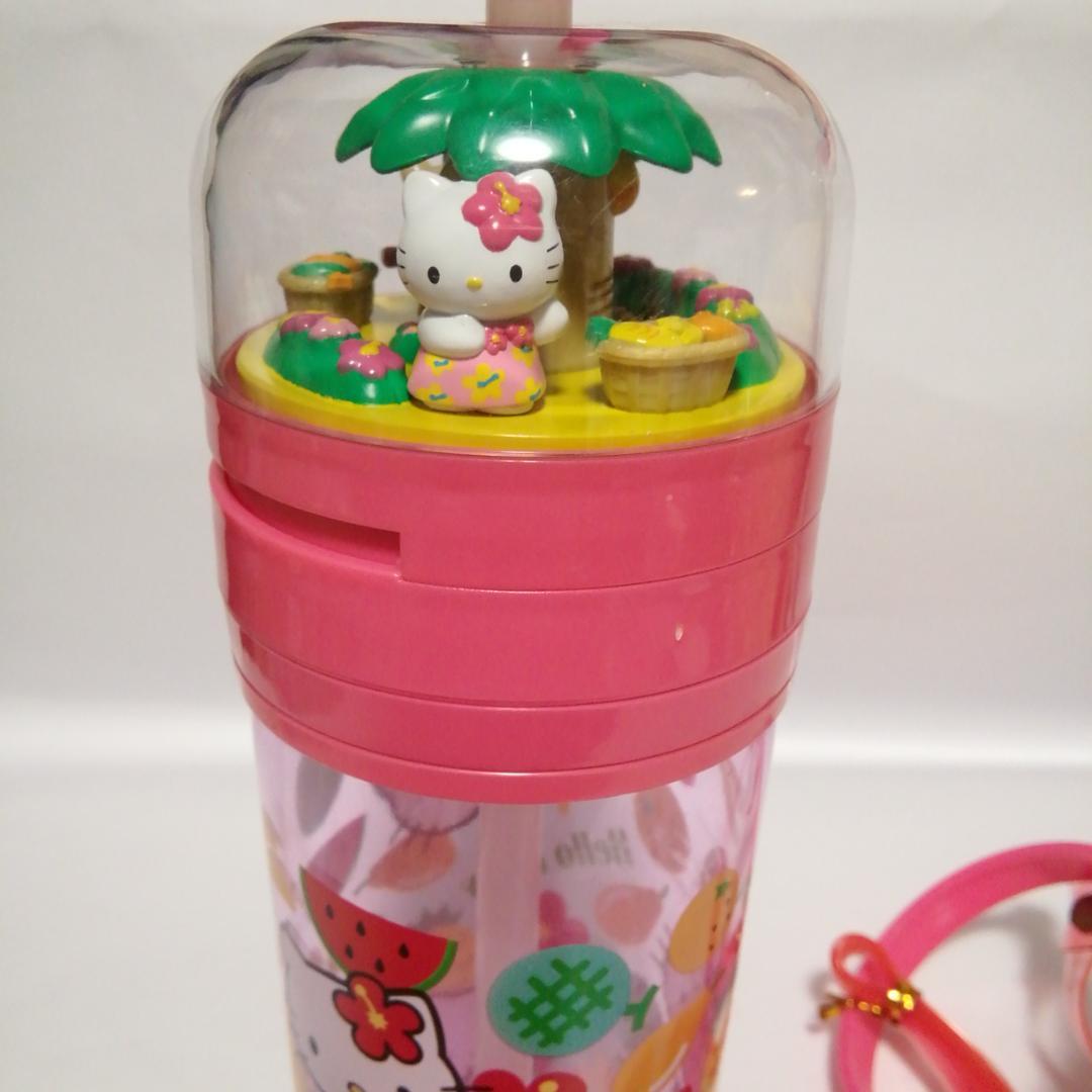 未使用　ハローキティ トロピカルボトルストラップ付き　平成レトロ　2002年