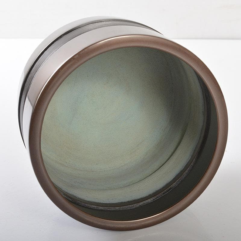 茶道具　釜師　角谷興兵衛造　唐金筋　火入　共箱　C　R6499