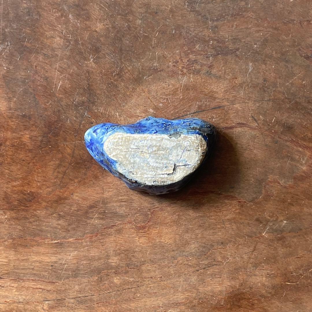 李朝　瑠璃釉　蝶形　水滴　文房具　書道具　李朝時代