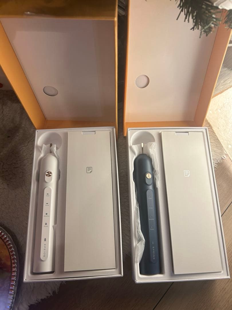 Okare! PRO｜音波電動歯ブラシ 本体 ホワイトとデニムブルー 2個セット