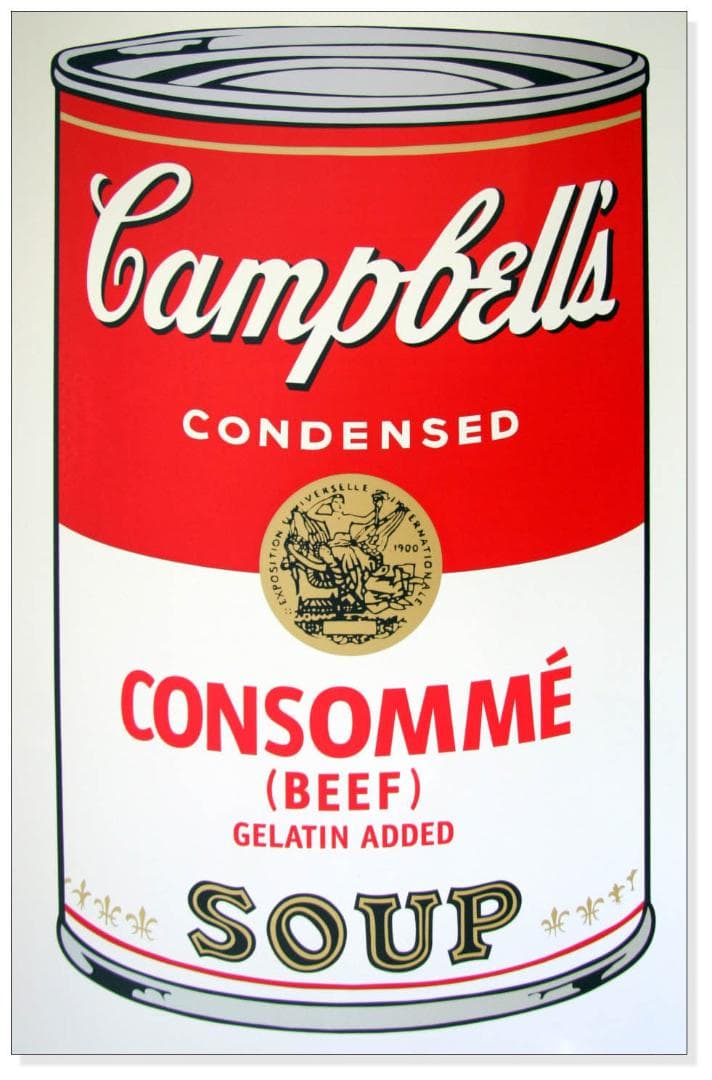 Sunday B キャンベル缶 Consomme（ウォーホル）ポスター