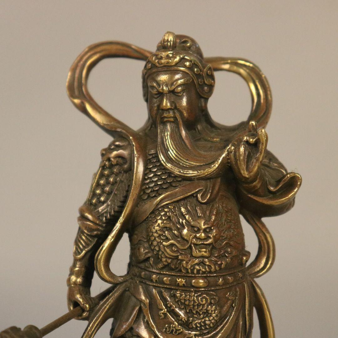 仏像 銅像 関羽財神銅像 銅製品 鎮宅辟邪 開運風水 招財 置物 工芸品