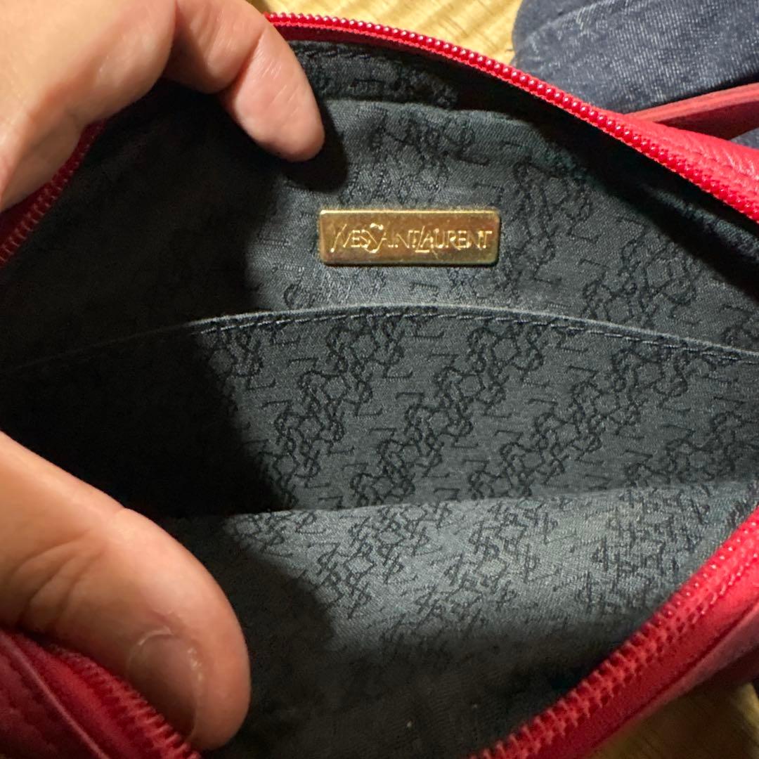 タ*マ様 YSL バーガンディ ショルダーバッグ