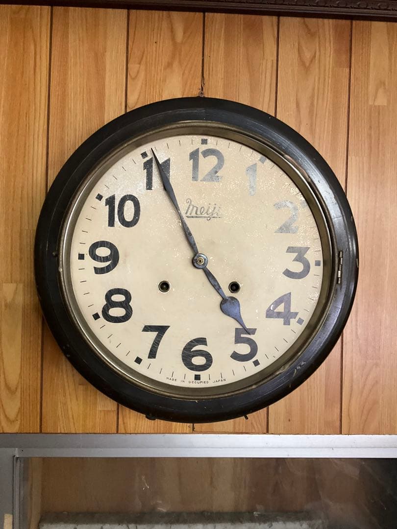 (11)MEIGI 振り子時計　アンティーク　稼動品　年代物