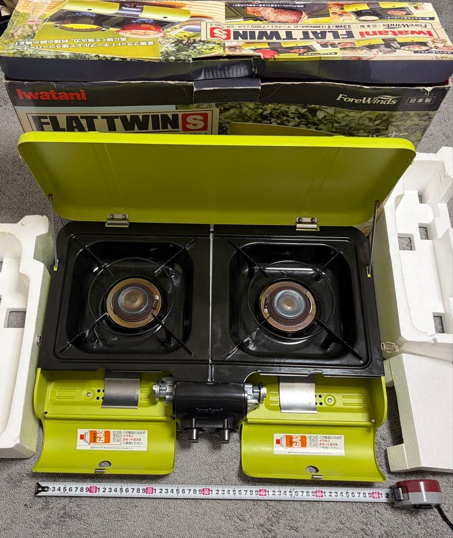 【中古】イワタニ FLAT TWINS BBQ CB-TBG-2-OL