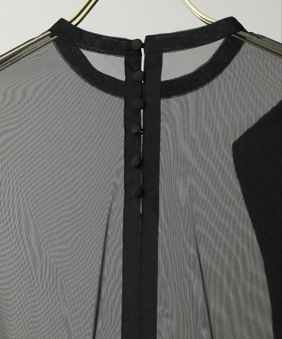 kana カナ ジャガードワンピース チュール トップス セット M ブラック