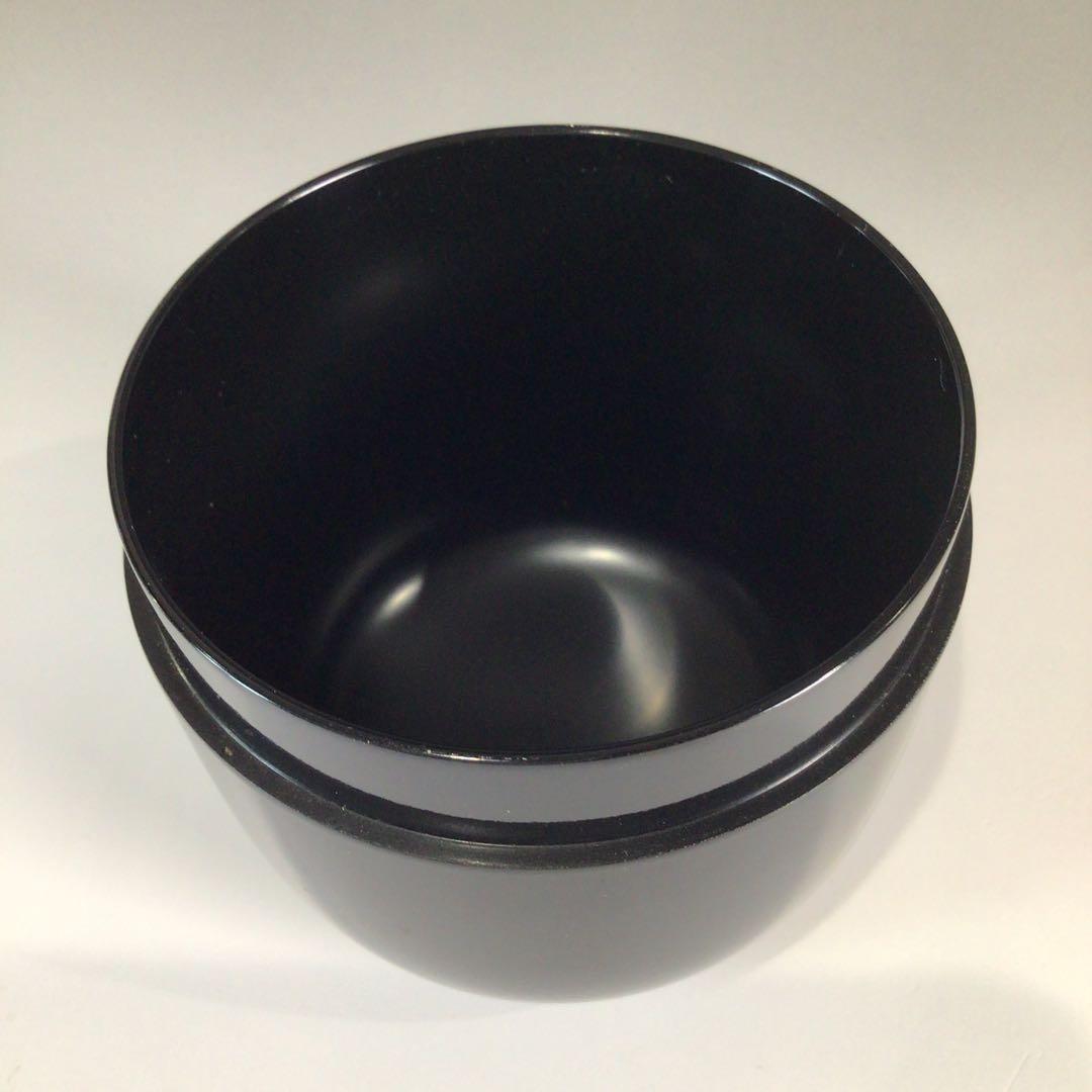 Ｐ７２０　棗　『円後渓石作』『黒漆塗』『菊桐蒔絵』『大棗』　共箱　茶道具