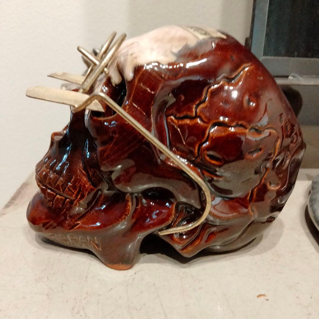 50s レア シール JAPAN刻印 スカル　ドクロ　マーブル　ビンテージ