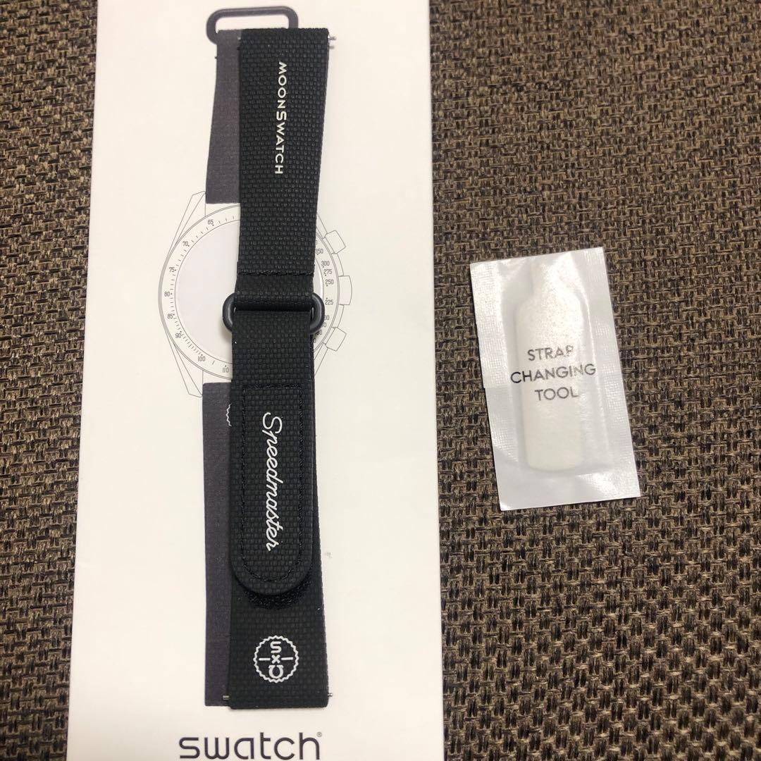 ムーンスウォッチ　純正ラバーストラップ　Lサイズ ブラック　オメガ　スウォッチ
