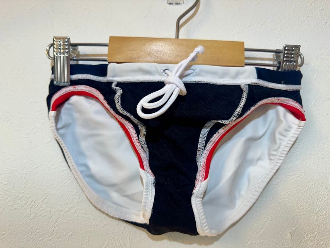 ジ*1様 arena メンズ 競パン Sサイズ　【ホワイト×レッド】