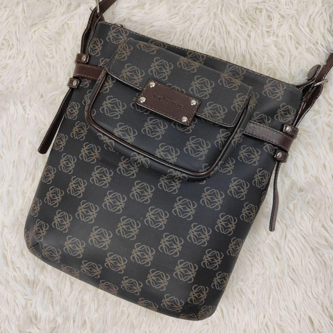 本日限定価格　ロエベ　ショルダーバッグ　アナグラム　リピート　PVC　ポーチ