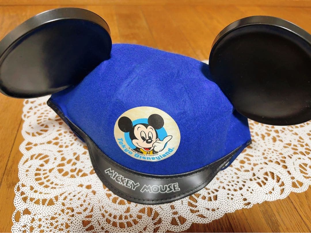 【レア品】東京ディズニーランド　ミッキーマウス 耳付きキャップ 2色セット
