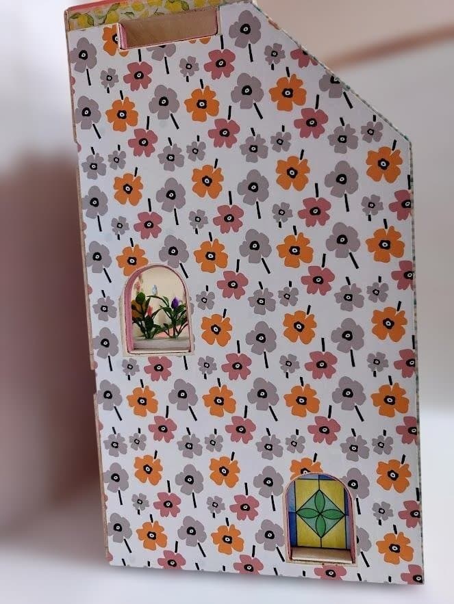 トミカ木製手作り駐車場（スモ－ルピンク）SP04