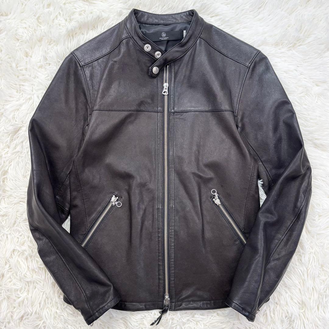 ユナイテッドアローズ レザー シングルライダースジャケット M