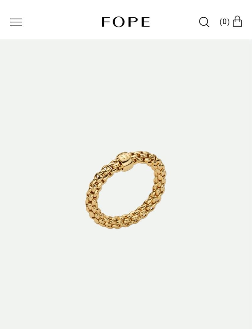 FOPE リング K18イエローゴールド 編み込みデザイン