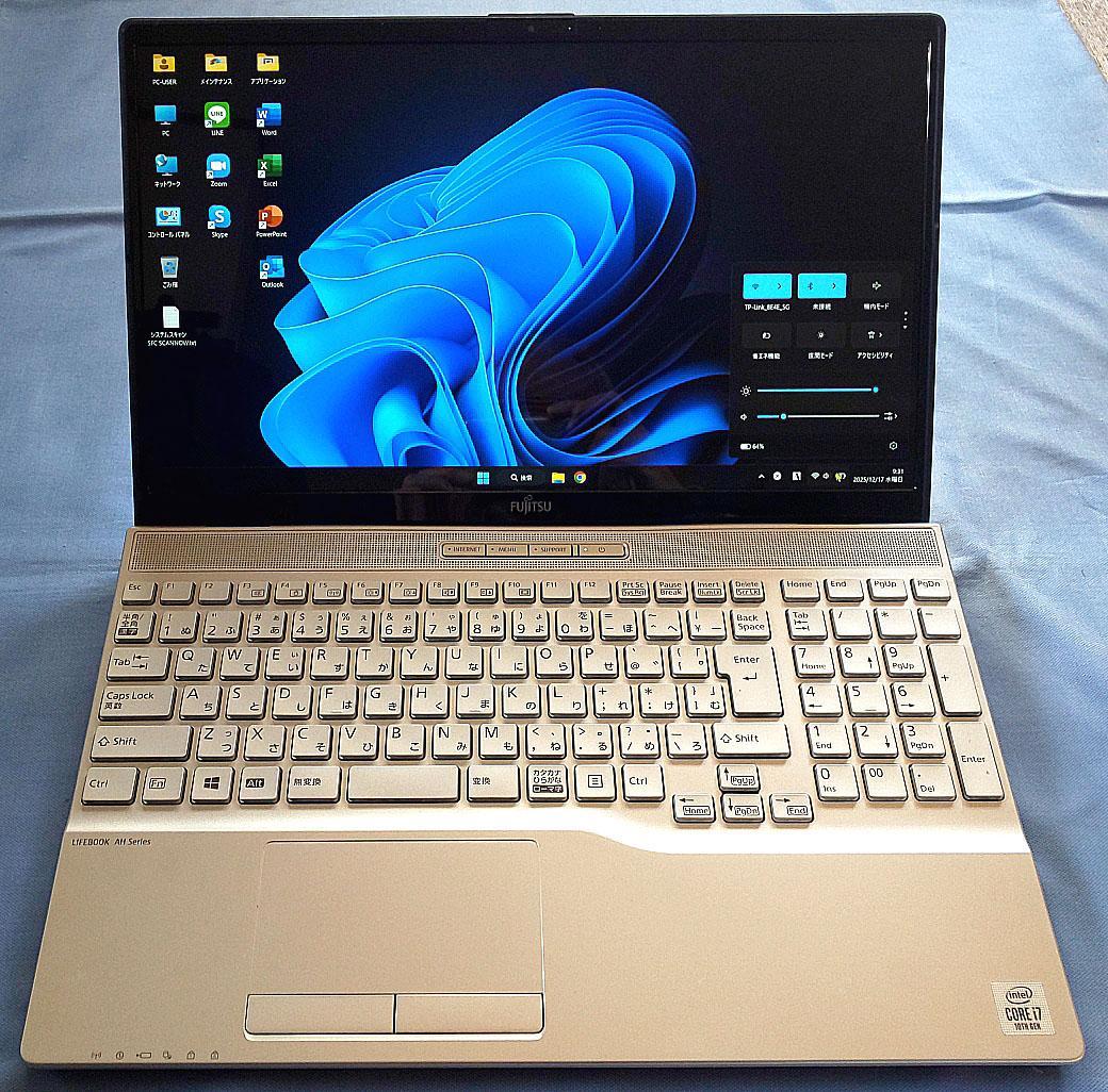 富士通 AH55/E2 i7-10510U/512GB/8GB/Office