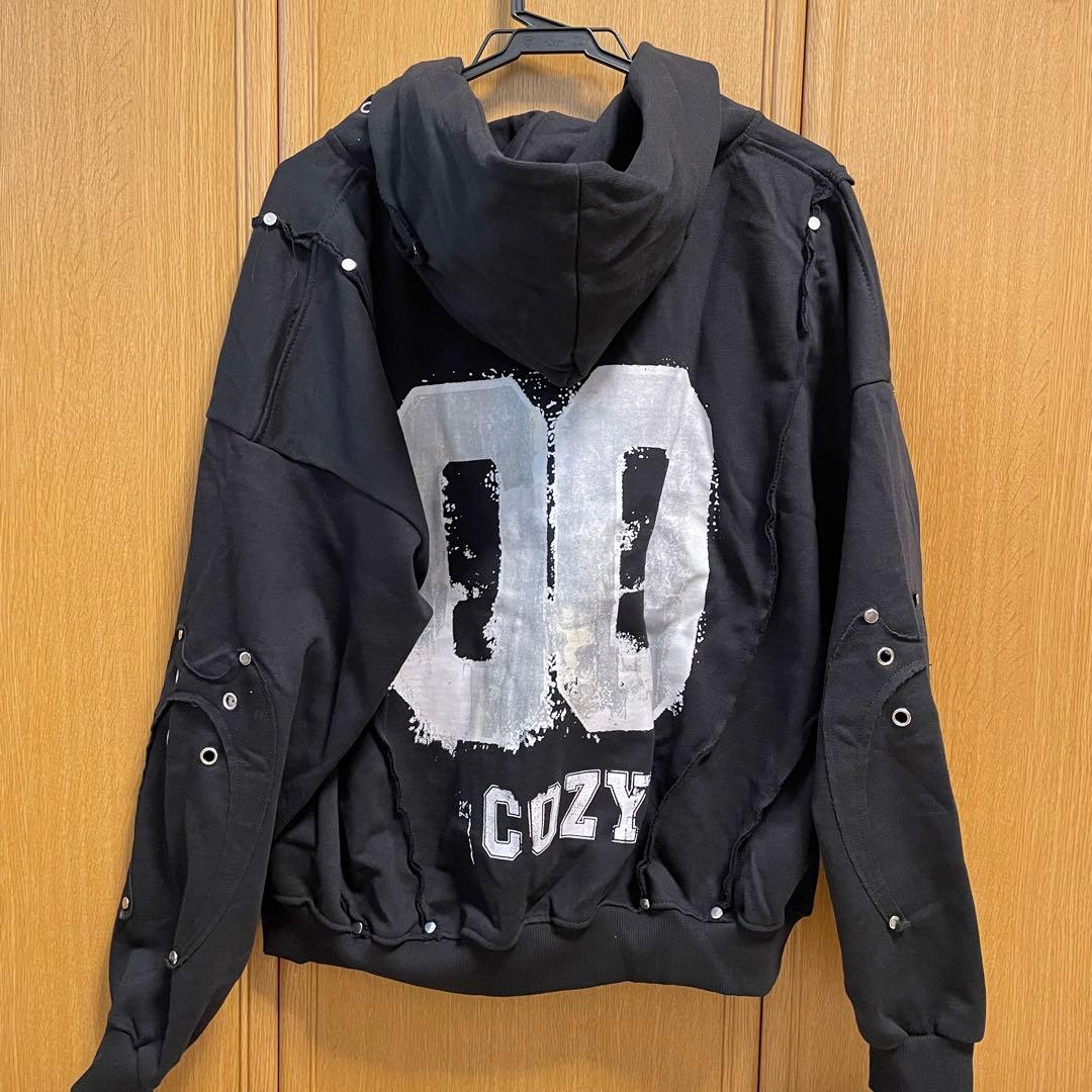 【新品】COZY WORLDWIDE コジー ジップパーカー黒 M