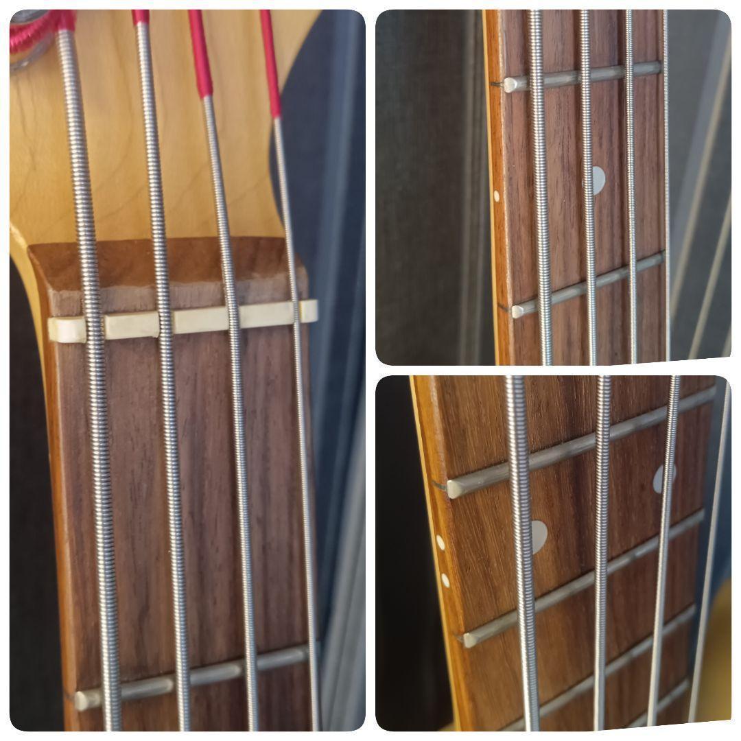 木目 杢目 Bacchus バッカス ウッディ ナチュラル エレキベース ジャズ