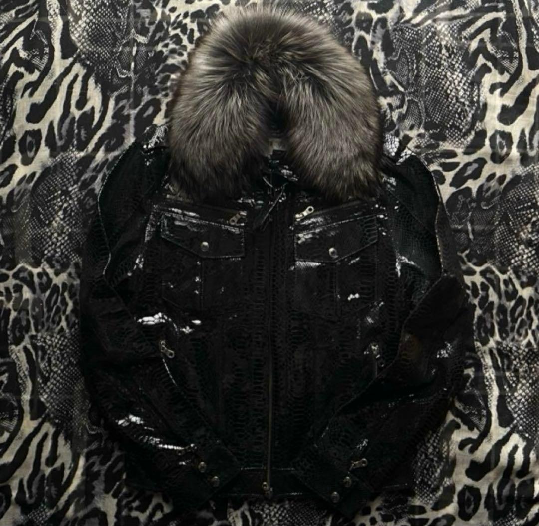 レザーファージャケット 平成 ギャル archive y2k グランジ