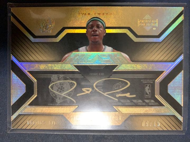 NBA UD BLACK 9/15 Paul Pierce 直筆サインカード