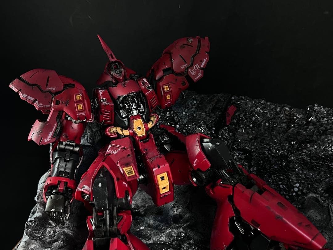 ガンプラ　ジオラマ塗装済み完成品　rg サザビー