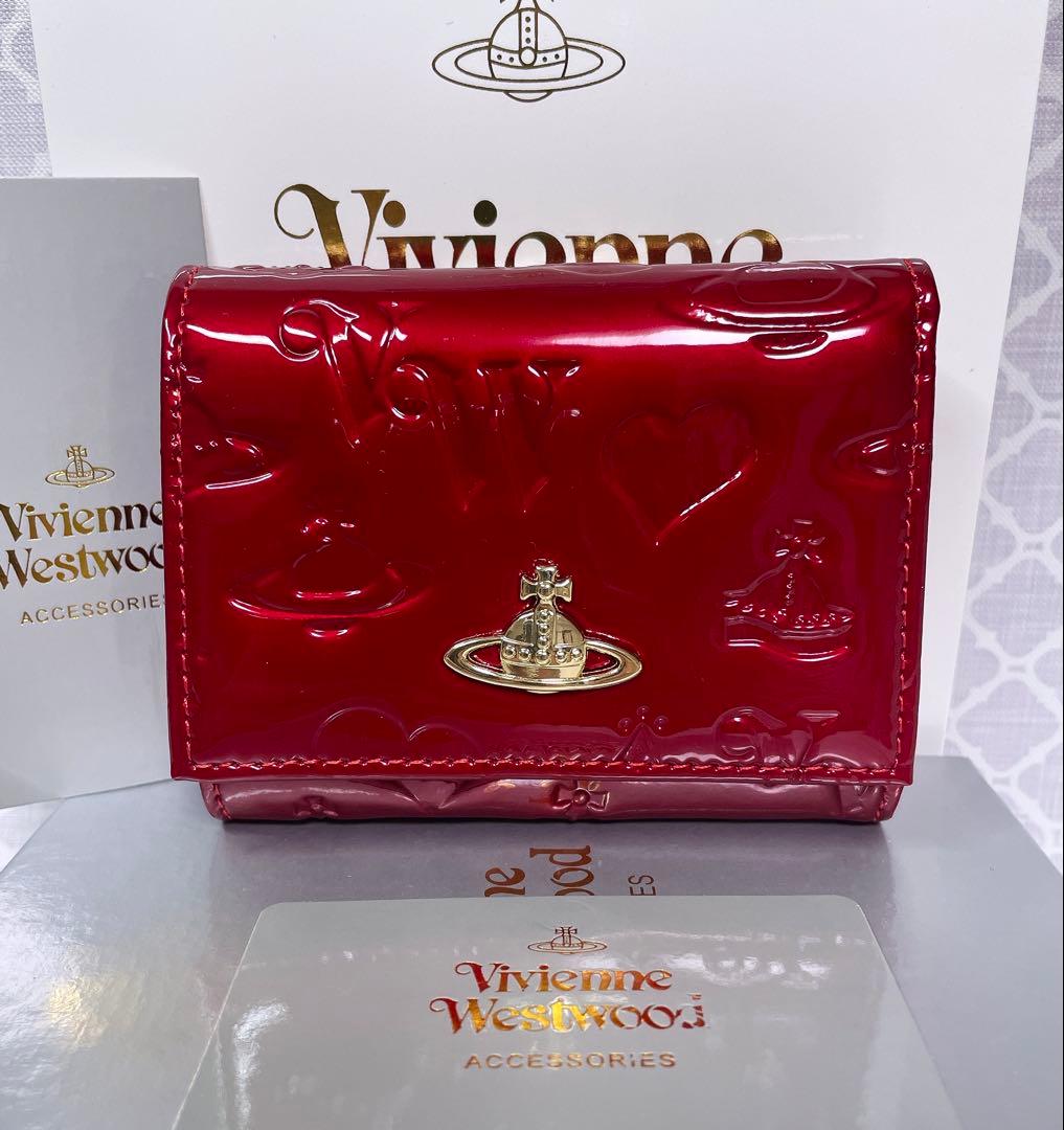 【大人気✨️ショッパー付き】新品 Vivienne Westwood エナメル赤