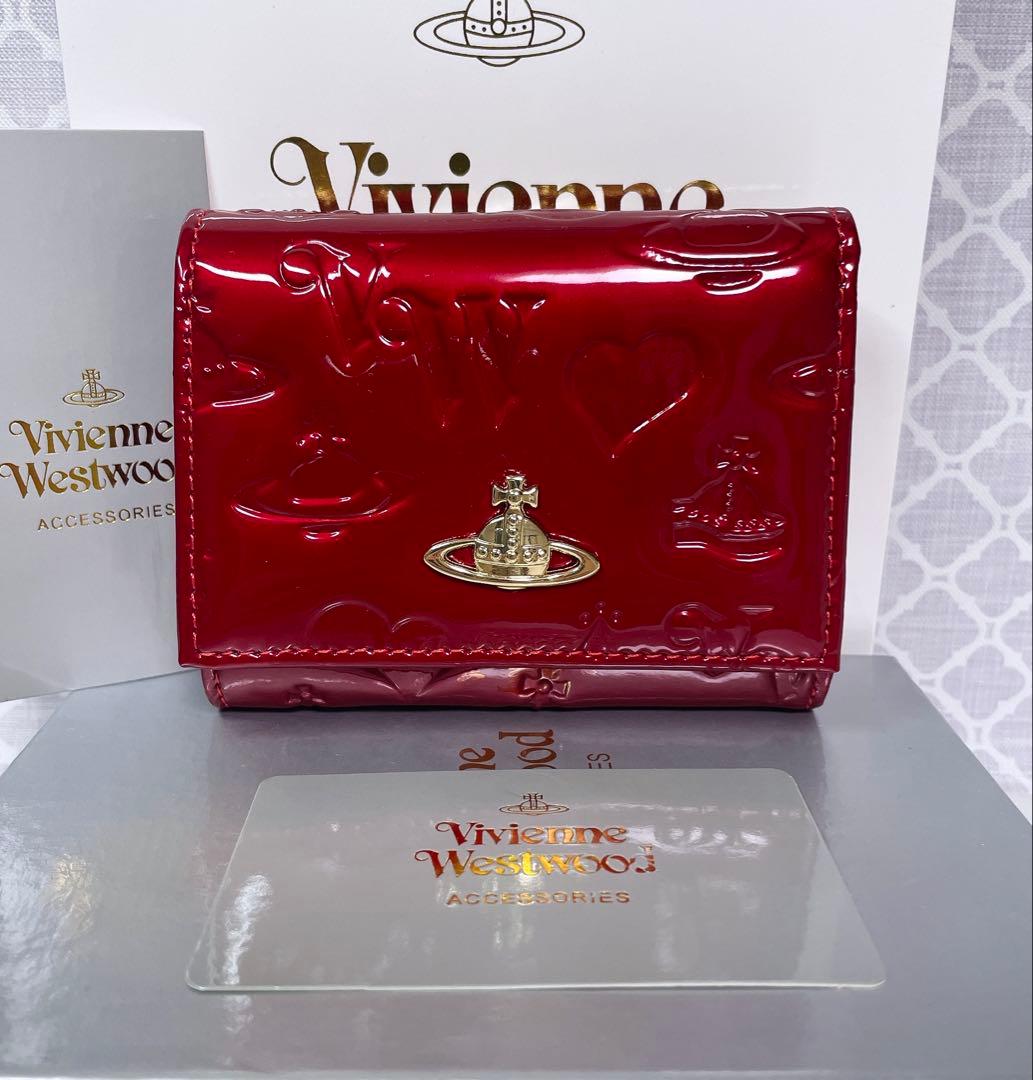 【大人気✨️ショッパー付き】新品 Vivienne Westwood エナメル赤