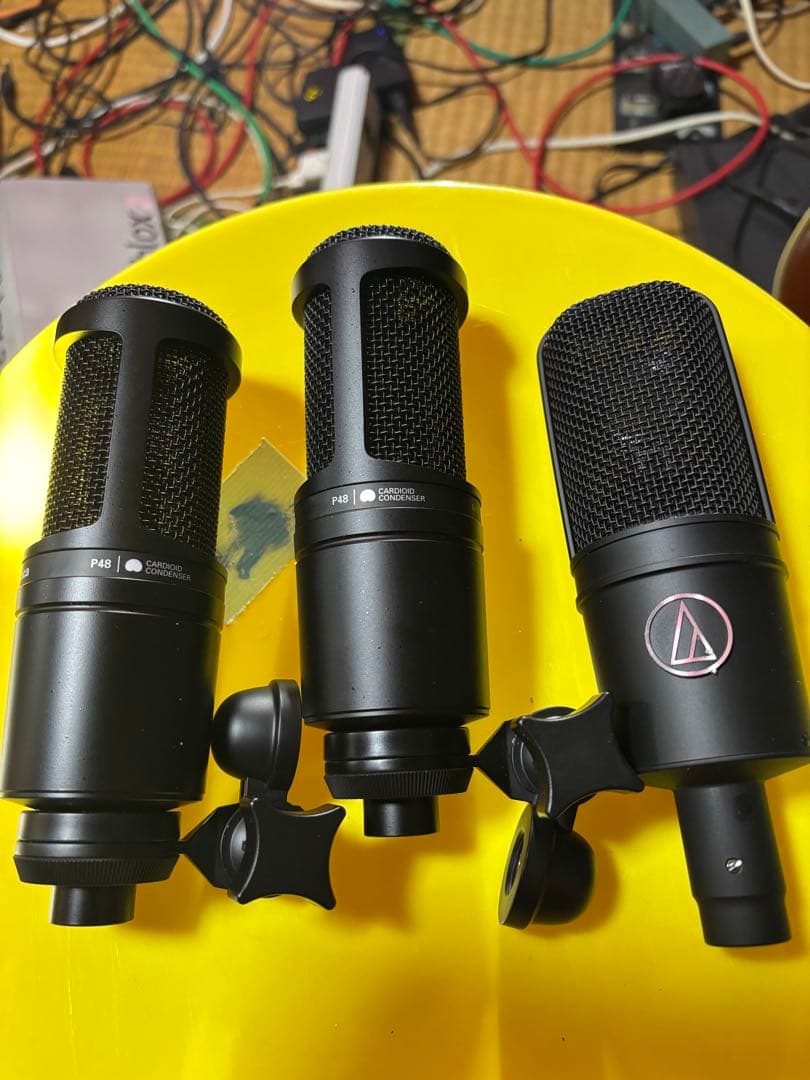 オーディオテクニカ　コンデンサーマイク3個