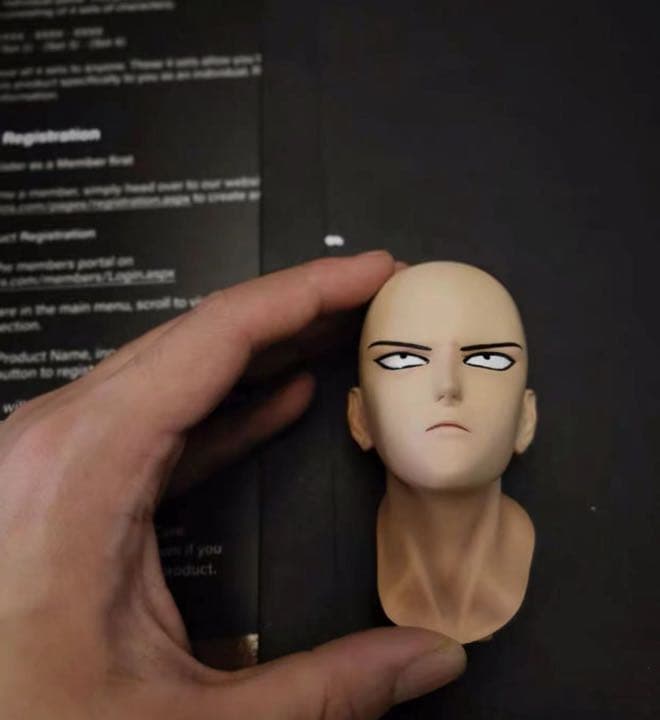 ワンパンマン ハゲマント 1/4 ガレージキット ガレキ スタチュー⑥