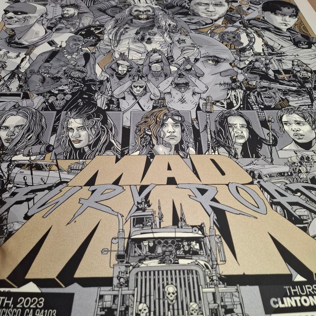 ●250枚限定 マッドマックス 怒りのデスロード シルクスクリーン ミニポスター