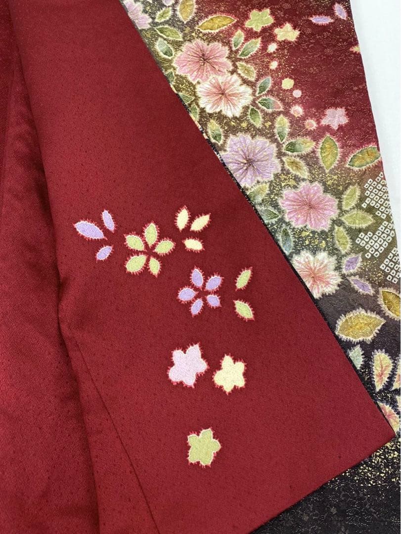 振袖 豪華 桐屋 翠山工房 金通し 金彩 辻が花 身丈164cm 撥水加工済