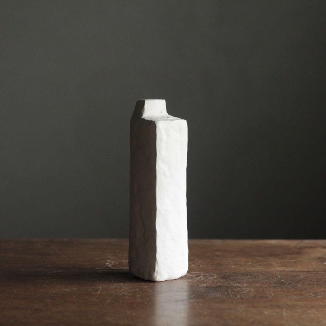 石塑粘土 立体作品 「高い塔の家」 No.3 オブジェ 現代美術