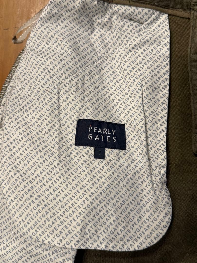 PEARLY GATES カーキ キルティングスカート