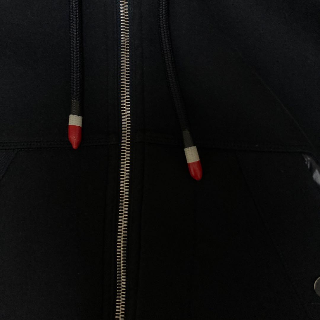 定価14万　MONCLER ネイビー フード付き ダウン　スウェットジャケット