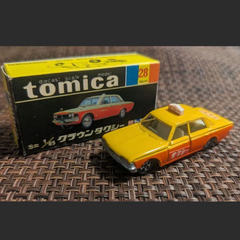 トミカ 28 1a クラウン タクシー スーパーデラックス コピー黒箱 日本製