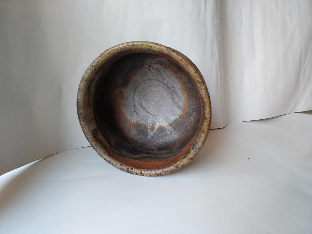 藤原謙 青備前焼 備前茶碗 備前焼茶碗 茶道具 抹茶碗 新品 未使用 です。