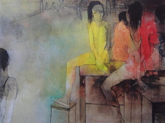 ジャン・ジャンセン、「休憩する踊り子」、希少、高級額装・画集画