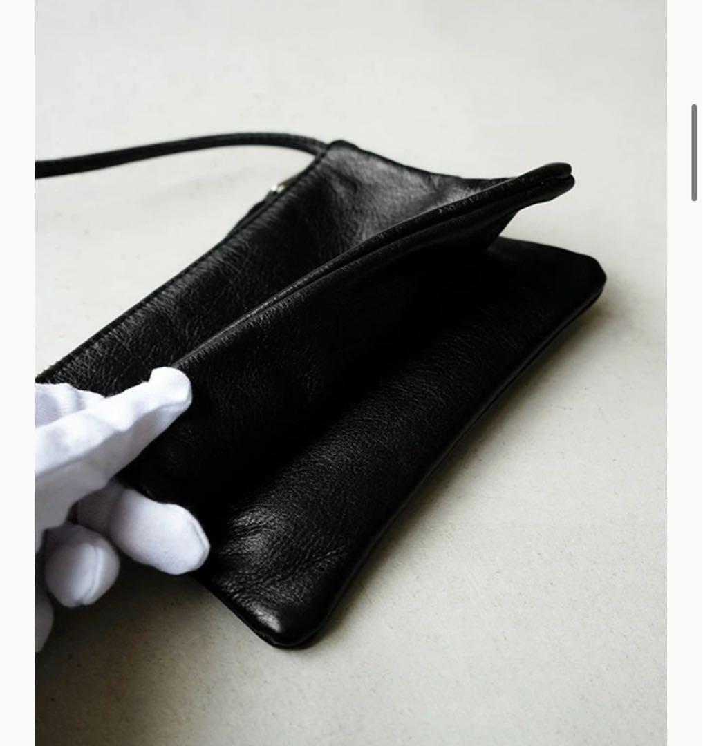 MASTER & CO. ブラックレザーショルダーバッグ