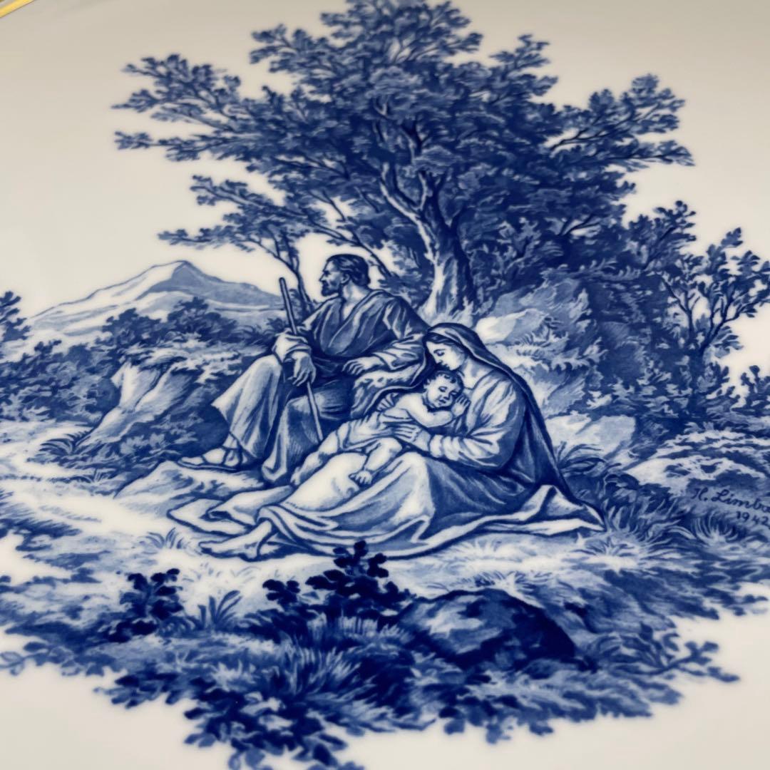 ◇美品・１９４２年・クリスマスプレート・直径２５cm・箱入り◇Meissen◇