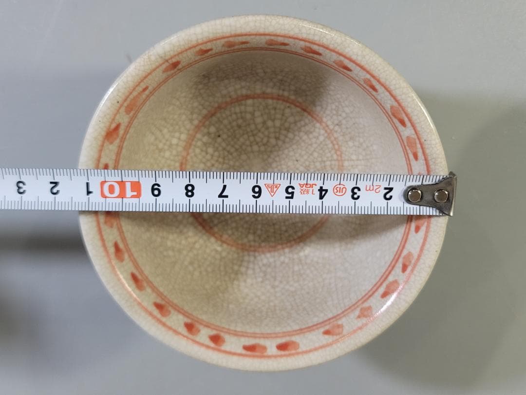 茶道具 安南 赤絵 茶碗 時代物 DT436