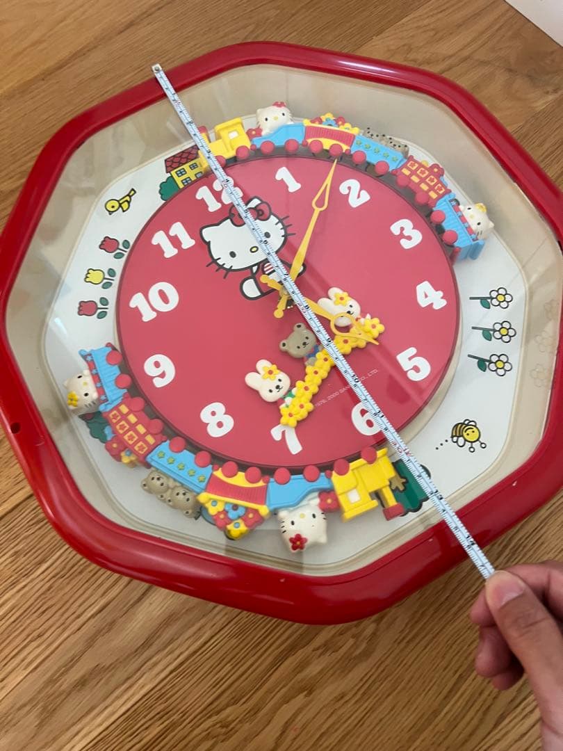 山*田様 【ジャンク】　ハローキティ 八角形掛け時計 音楽鳴ります！