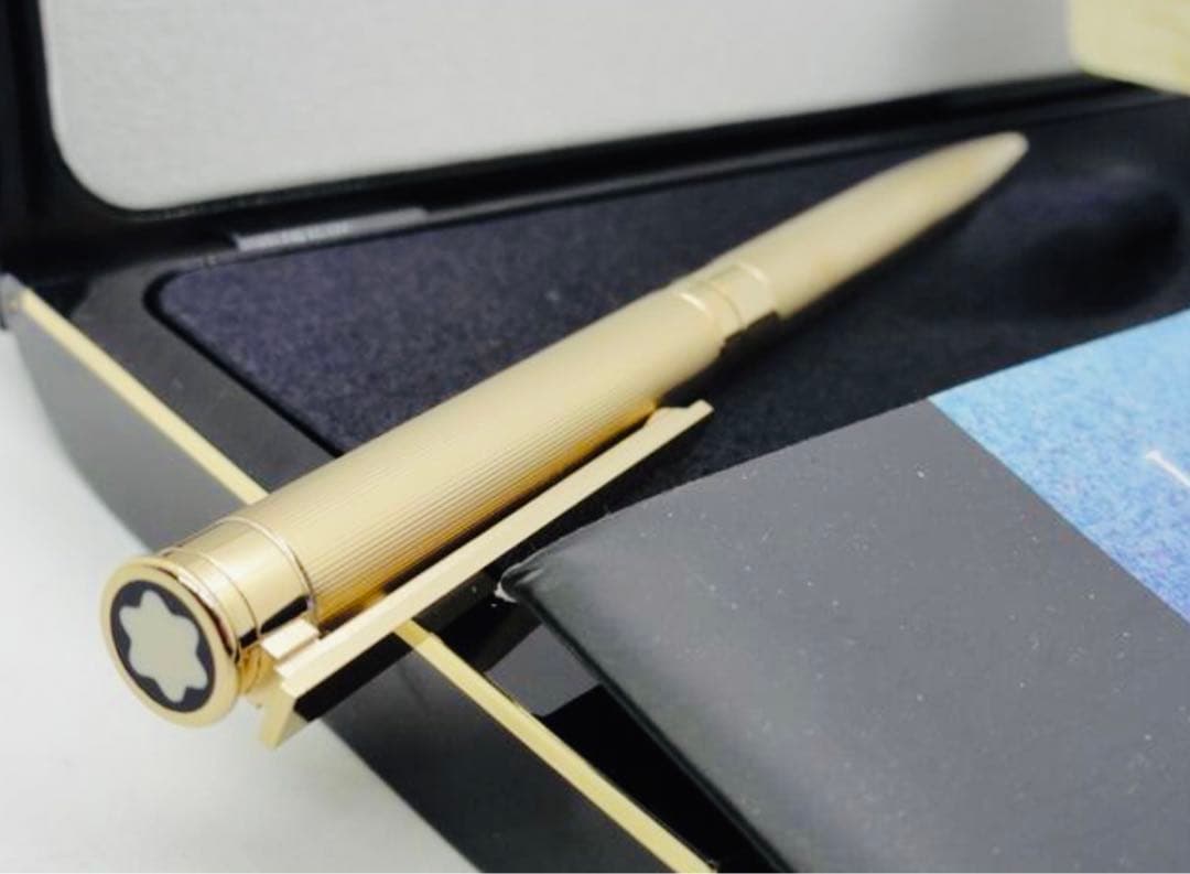 金運を呼ぶ黄金総金張り！　モンブラン　★稀少な未使用ノブレス・ドウエ