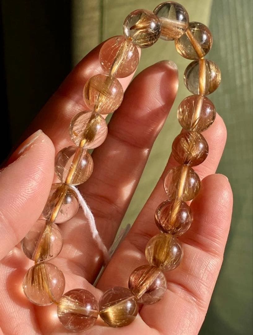 艶、照り、超クリア♪高品質5Aグレード✨タイガールチルクォーツのブレスレット