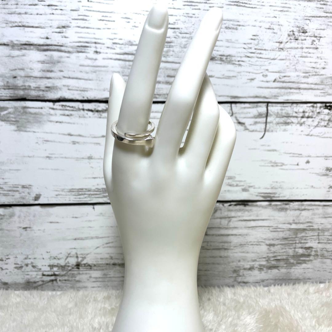 GUCCIグッチ 釘モチーフ　スネークリング　ネイル　20号　ポーチ付属