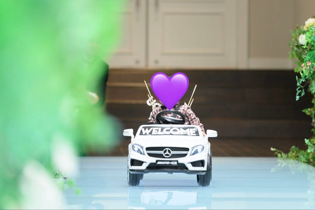 結婚式　ラジコンカー リングボーイ　ベンツ AMG 乗用車