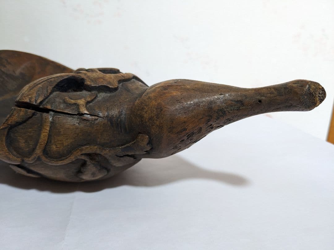 ♦中国古玩 花生 花器 竹根 竹製 清時代 茶葉用道具 古美術品 置物飾り骨董品