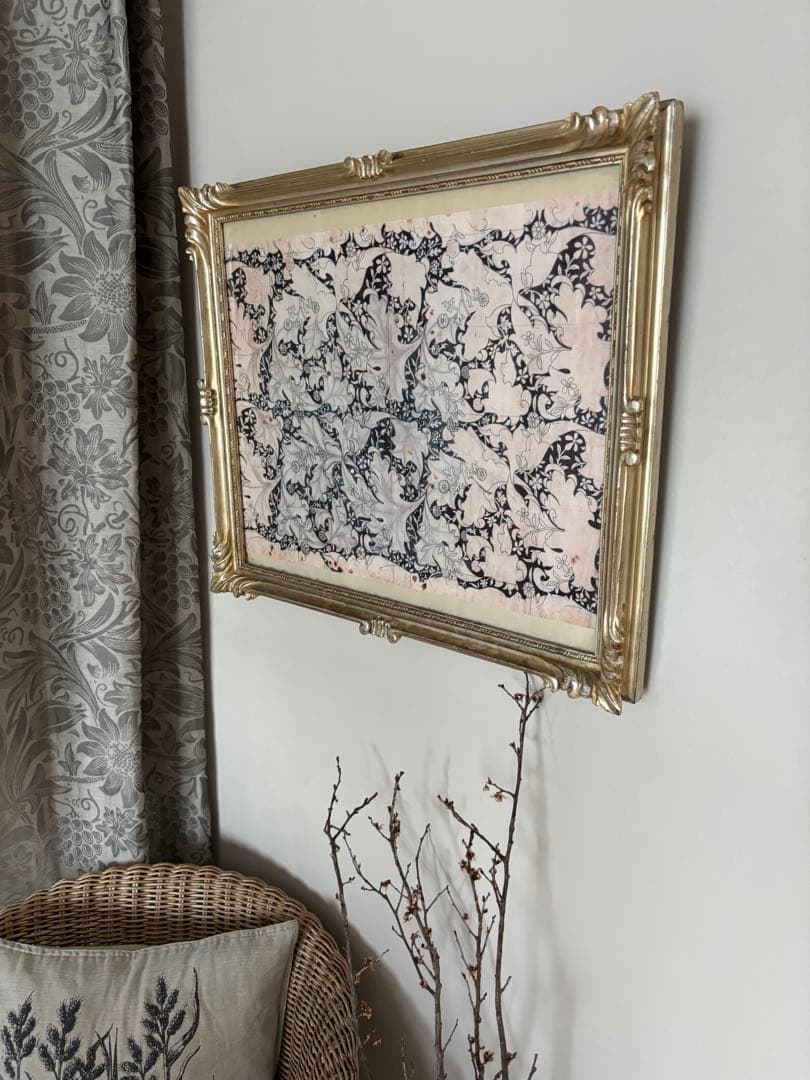 vintage アートフレーム　額縁　アールデコ　検）ウィリアムモリス