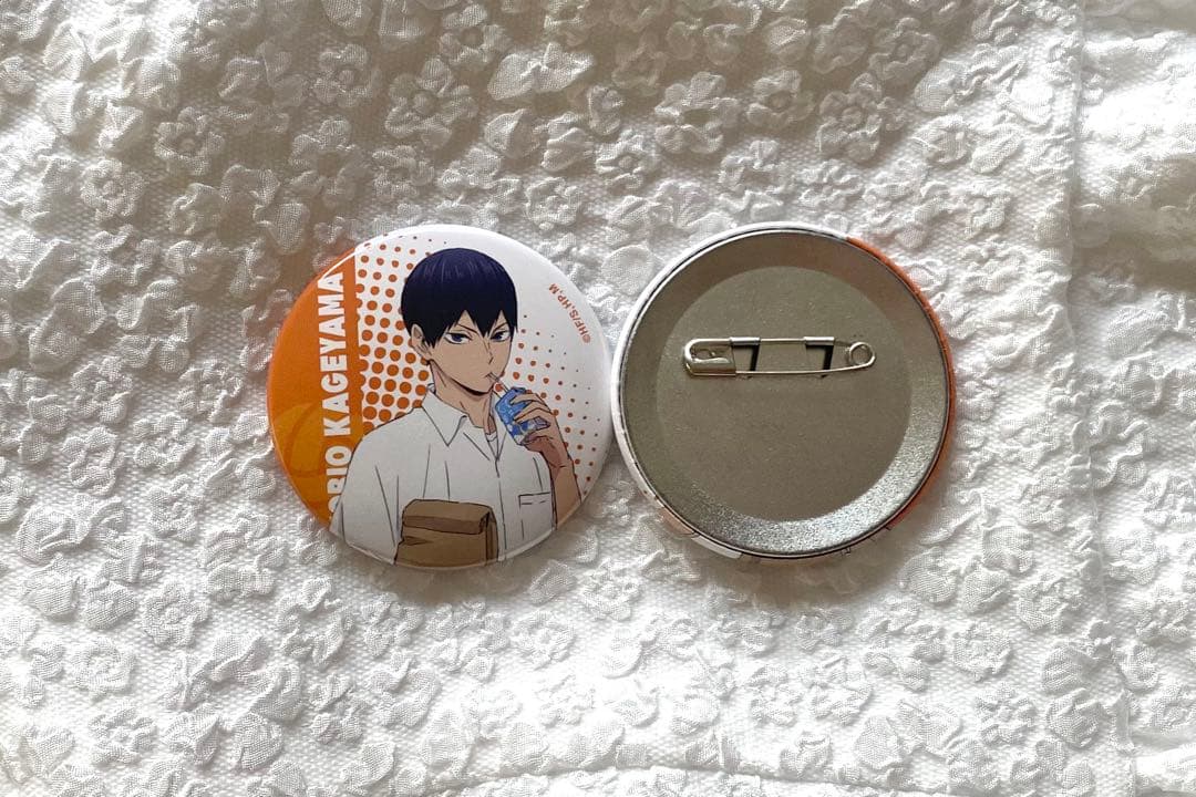 ハイキュー　影山飛雄　昼休憩　昼休み缶バッジ 痛バッグ付き