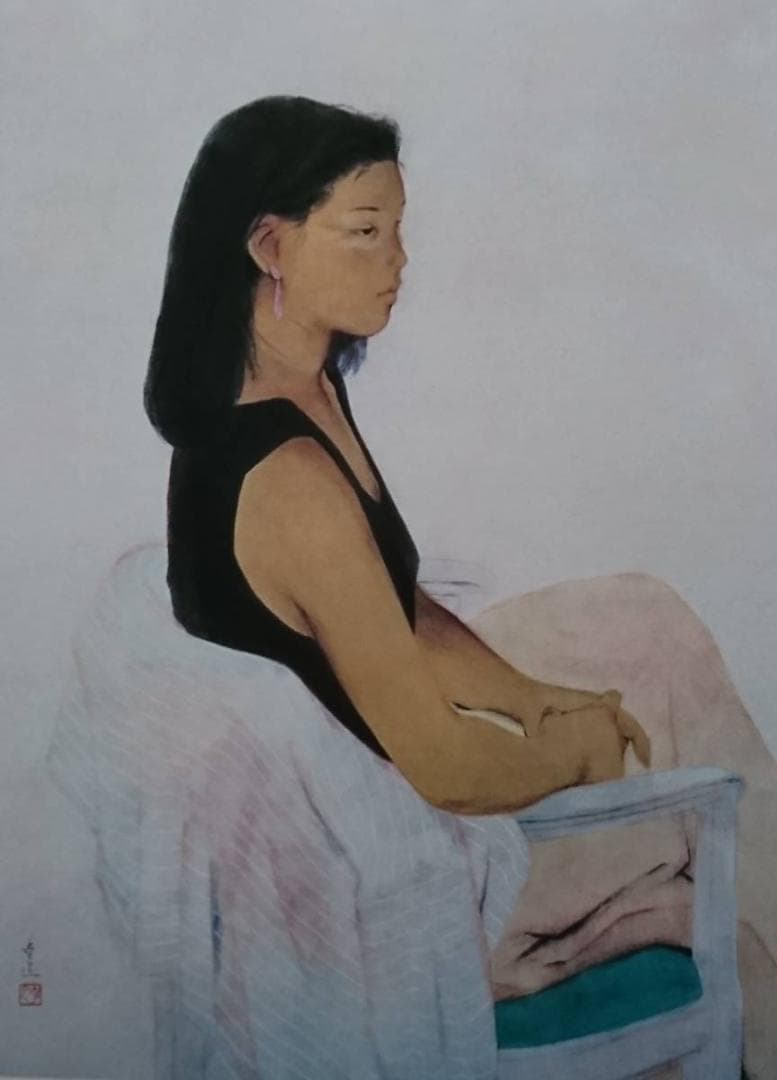 北田 克己、初夏、厳選、希少画集画、新品高級額 額装付、きただ かつみ